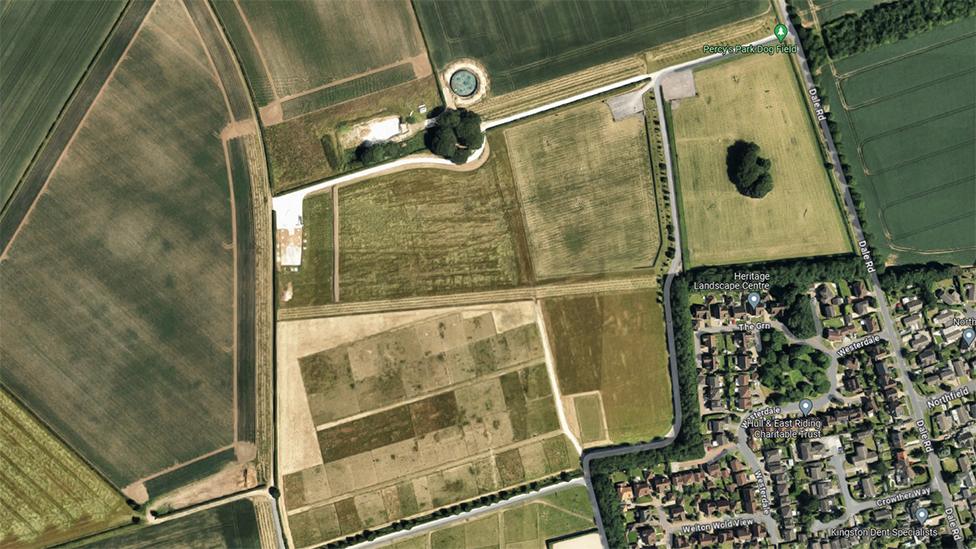 Aerial view of the site