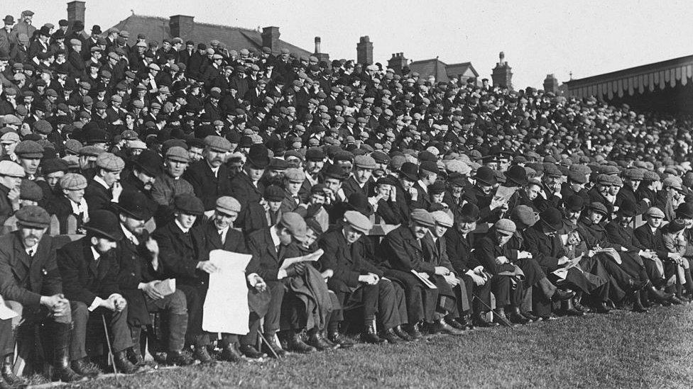 Fans at rugby