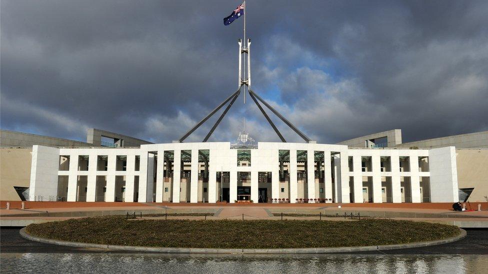 Parliament House in Canberra, Australia