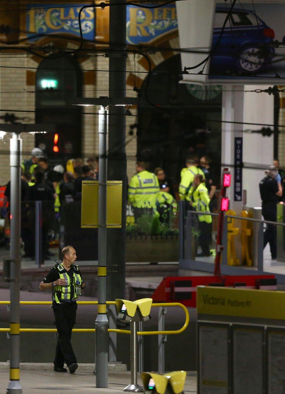 Aftermath of Manchester Arena explosion