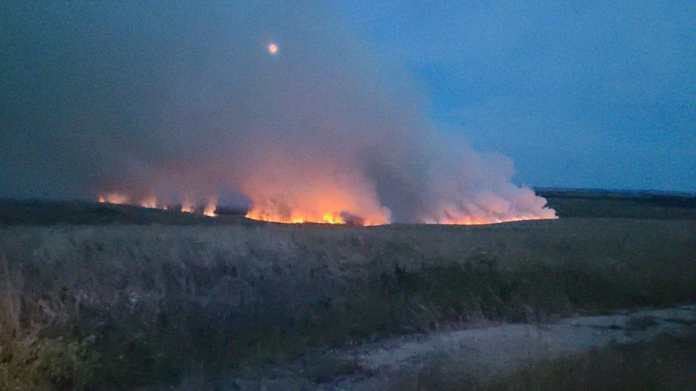 Fire on Salisbury Plain