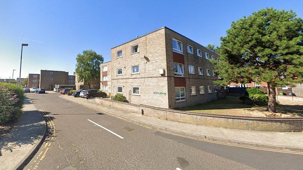 Flats on Malakoff Close in Great Yarmouth