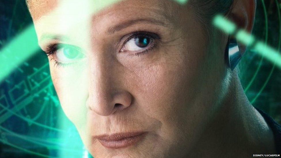 Carrie Fisher as Leia