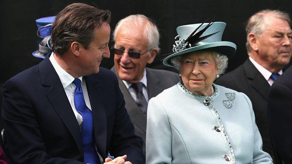 The Queen and David Cameron at the 800th anniversary of Magna Carta