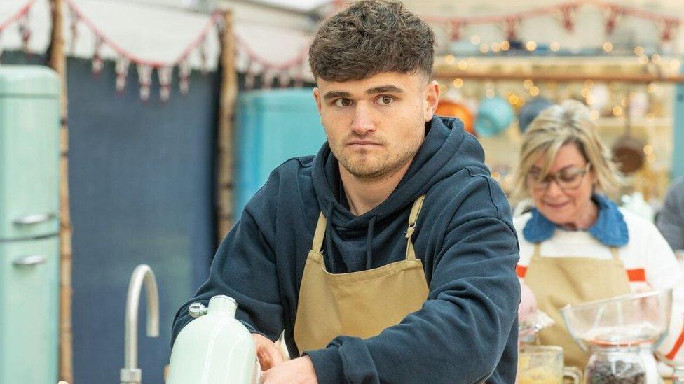 Matty Edgell in the Great British Bake Off tent
