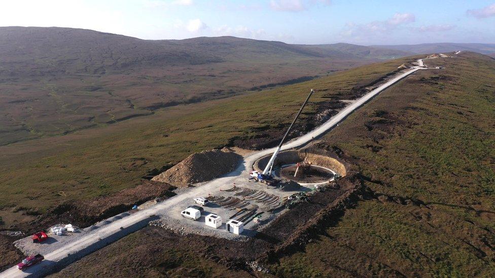 work on the windfarm