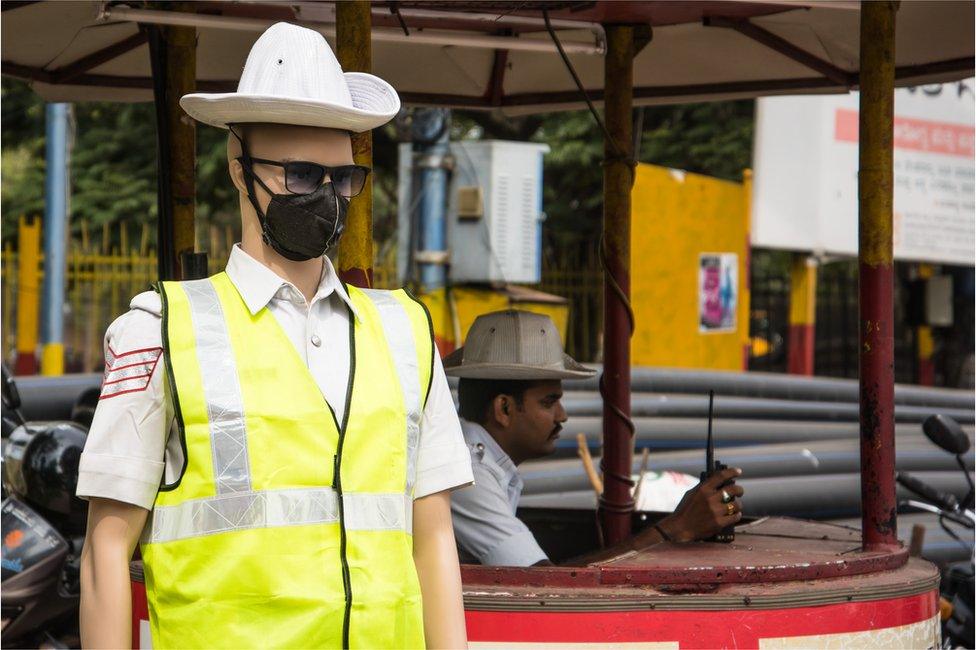 Traffic police mannequin