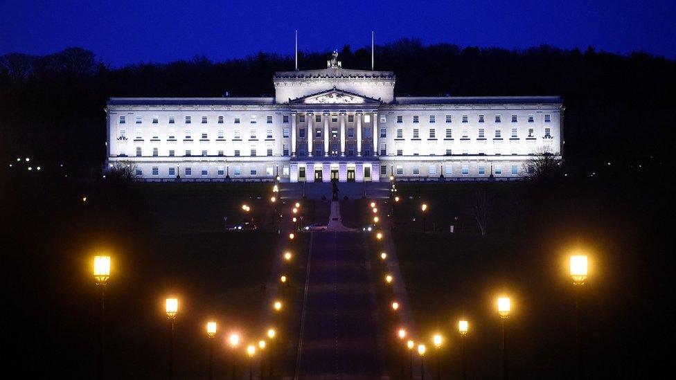 Stormont at night