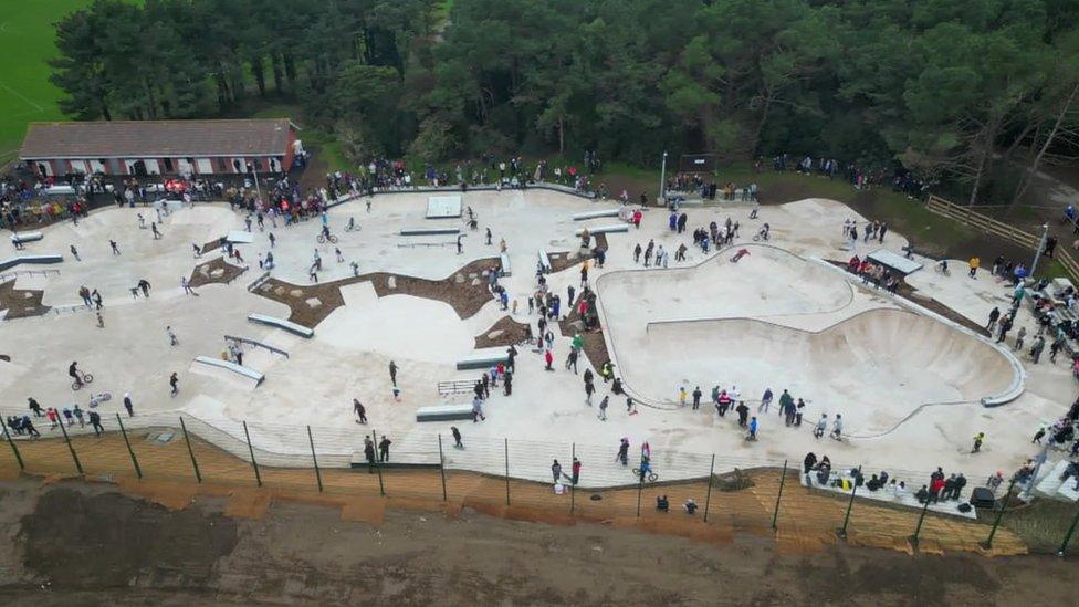 Les Quennevais skate park, Jersey