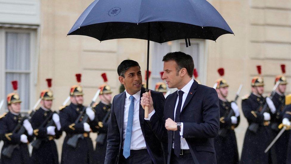 Rishi Sunak and Emmanuel Macron