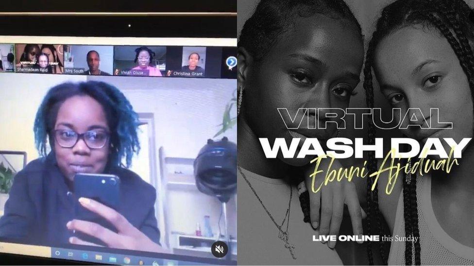 Ebuni Ajiduah runs a weekly wash day online