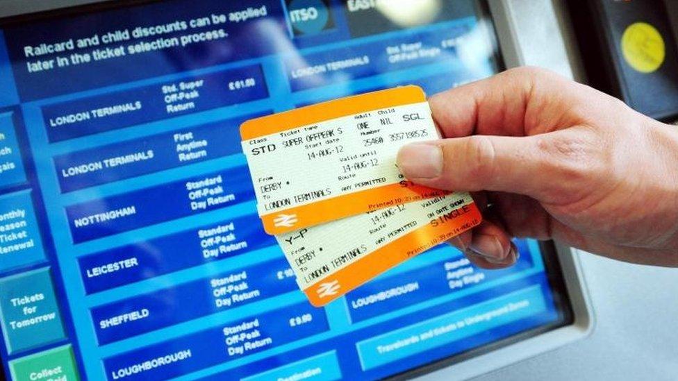 Rail tickets