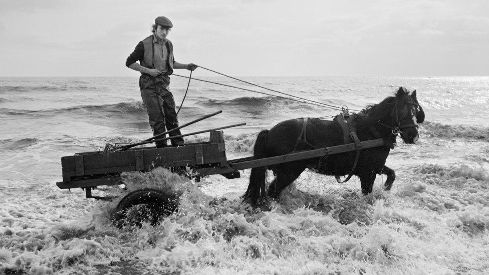 Gordon in the water, Seacoal Beach, Lynemouth,1983