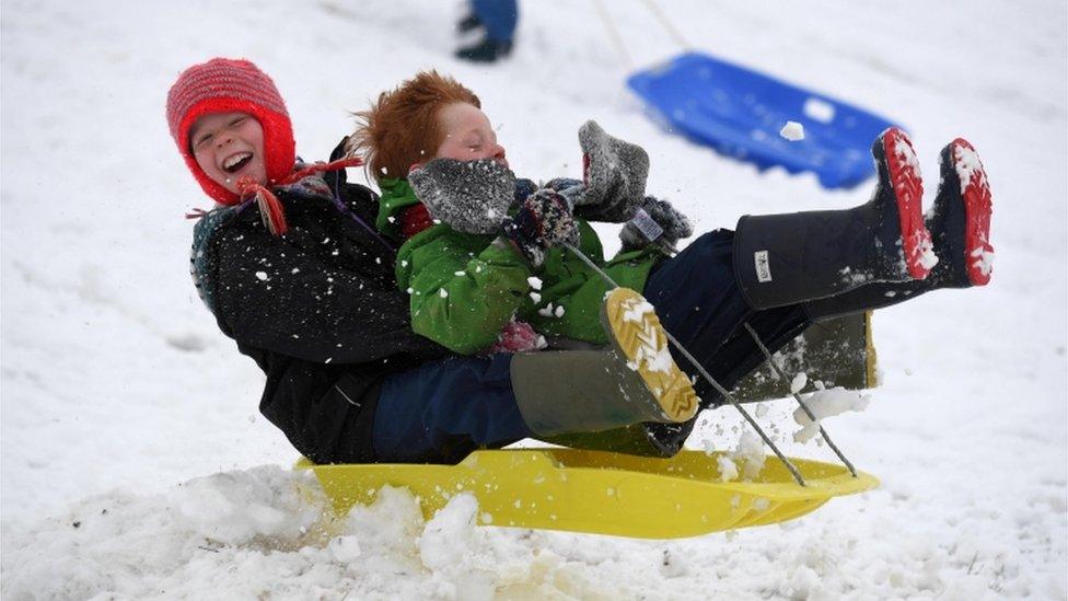 Sledging in Poundbury