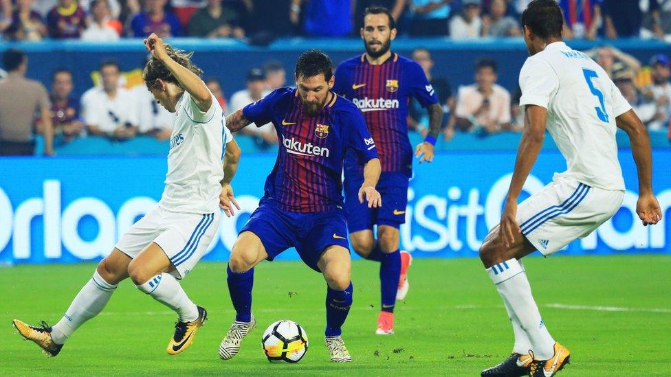 Barcelona v Real Madrid in the 2017 International Champions Cup final