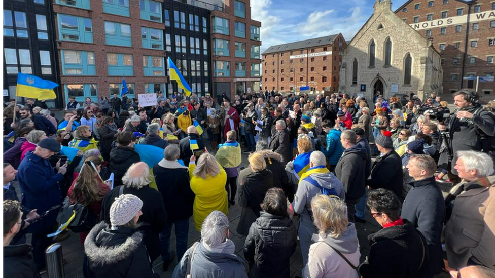 Protest in Gloucester