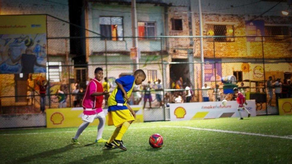 Children playing on PaveGen pitch