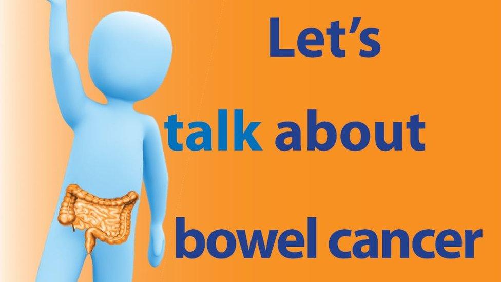 Section of a bowel cancer leaflet