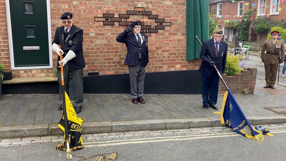 Representatives from the Royal Anglian Regiment