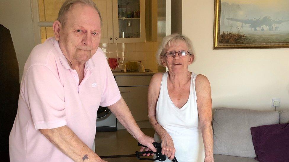 Paul and Rosemary who live in a social housing flat in Harlow