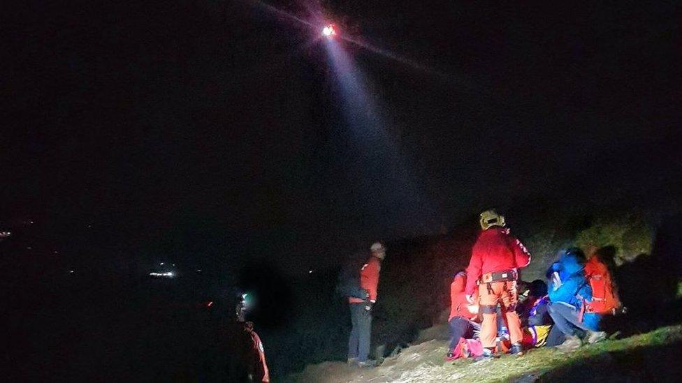 Lomond MRT on one of its three call-outs over the weekend