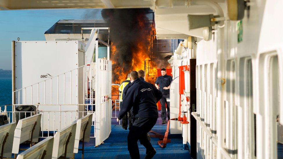 ferry fire