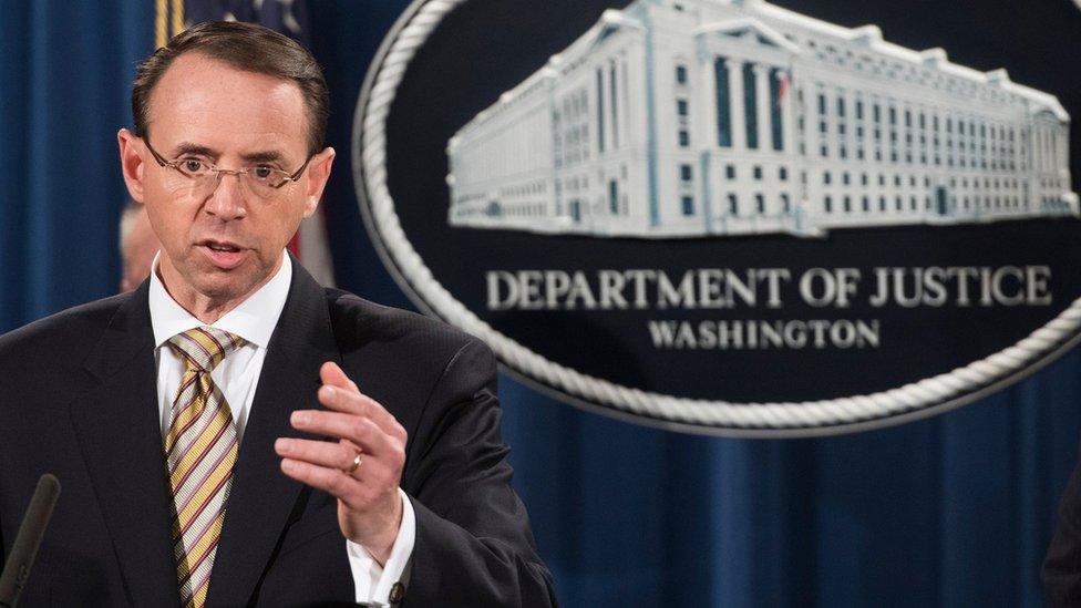 US Deputy Attorney General Rod Rosenstein