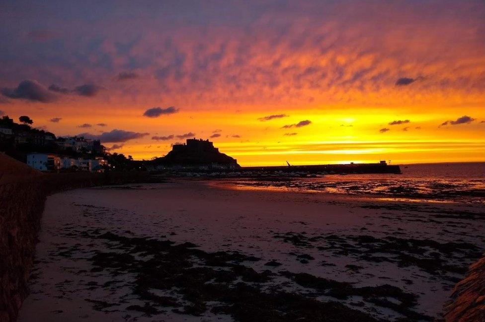 Sunrise over Gorey Castle