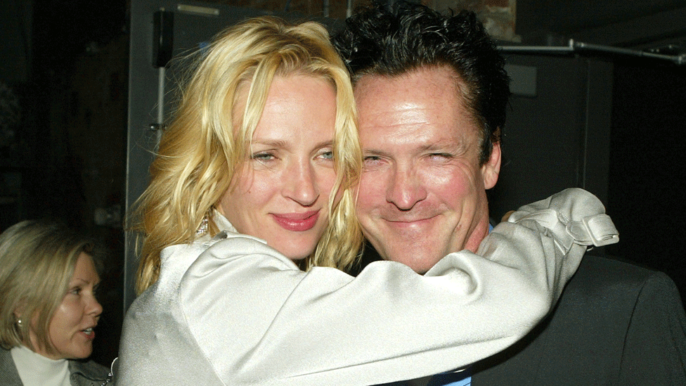 Uma Thurman and Michael Madsen