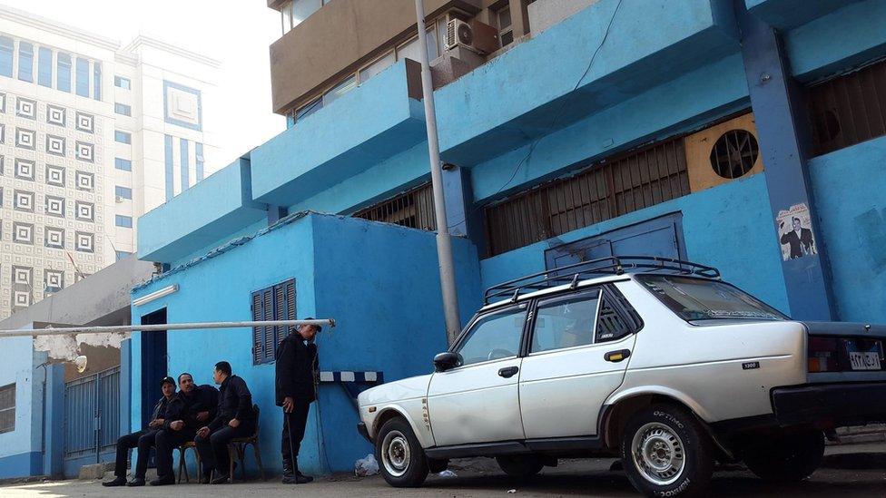 Mortuary in Cairo where the body of Giulio Regeni was brought (4 February 2016)