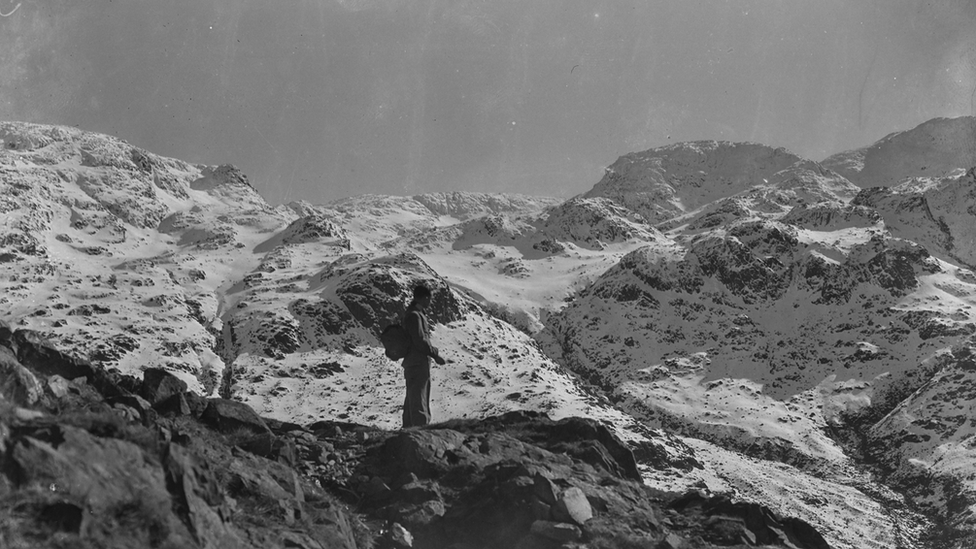 E527A - Scafell Range from Great-Gable c.1950 - Sankey Family Photography Collection (published courtesy of Signal Film and Media)