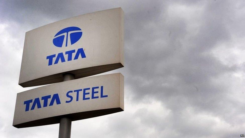 Tata Steel sign