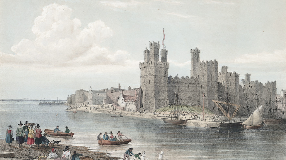 Caernarfon yn 1854