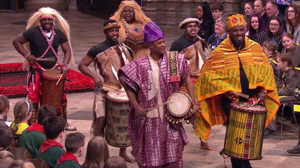 Drummers at the service