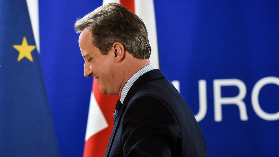 UK Prime Minister David Cameron during a European Union summit