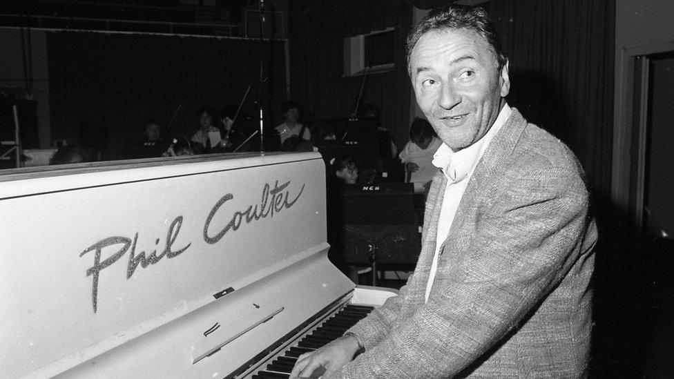 Phil Coulter playing piano 1987