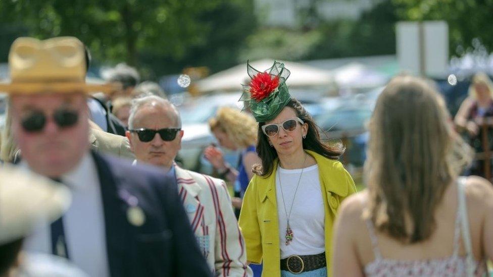 Spectators at regatta