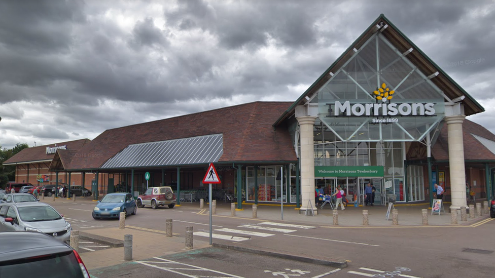 Morrisons supermarket in Tewkesbury