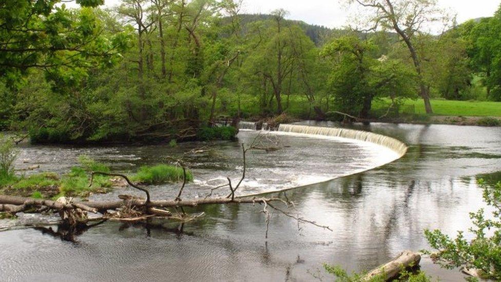 The Horseshoe Falls near Llangollen