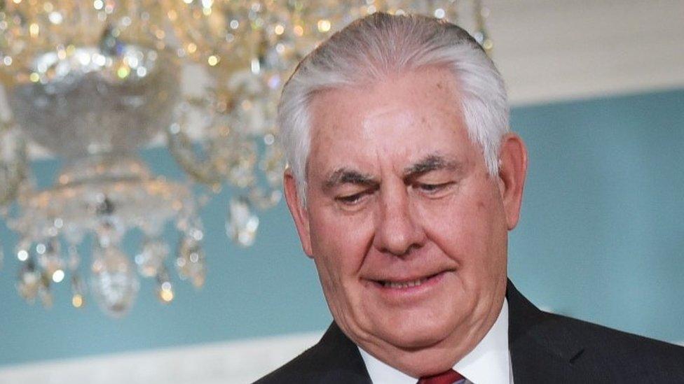 US Secretary of State Rex Tillerson, 30 November 2017