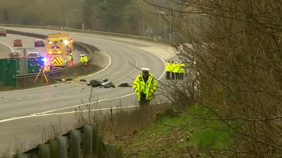 Police on scene of crash