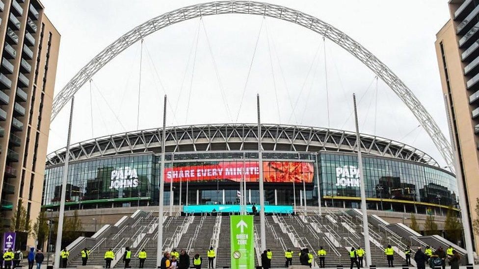 Exterior of Wembley Stadium