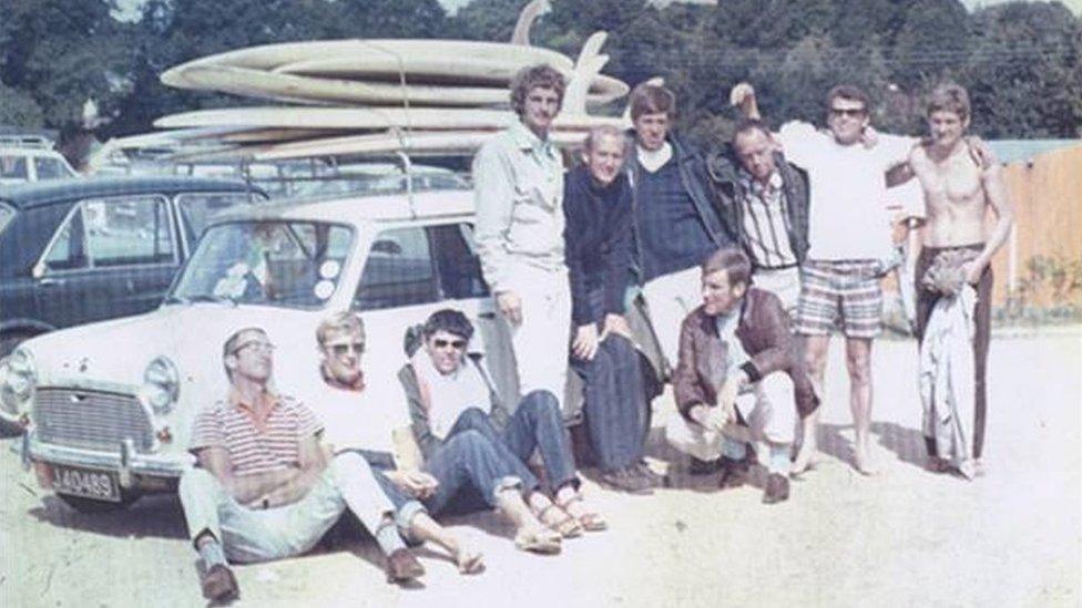 The Irish team attending the European championships in 1969 (Davy Govan is fourth from the left)