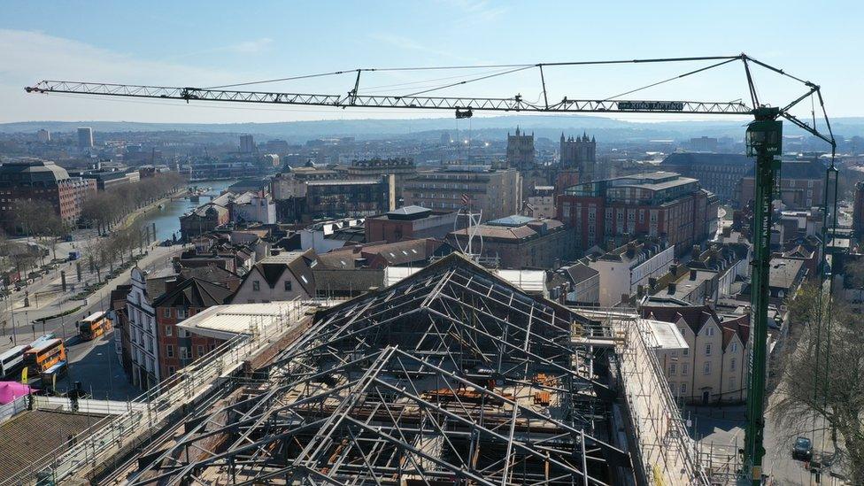 Roof of Colston Hall