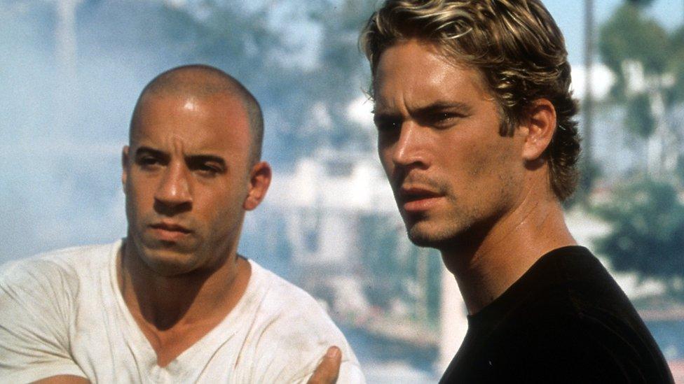 Vin Diesel and Paul Walker in The Fast and the Furious