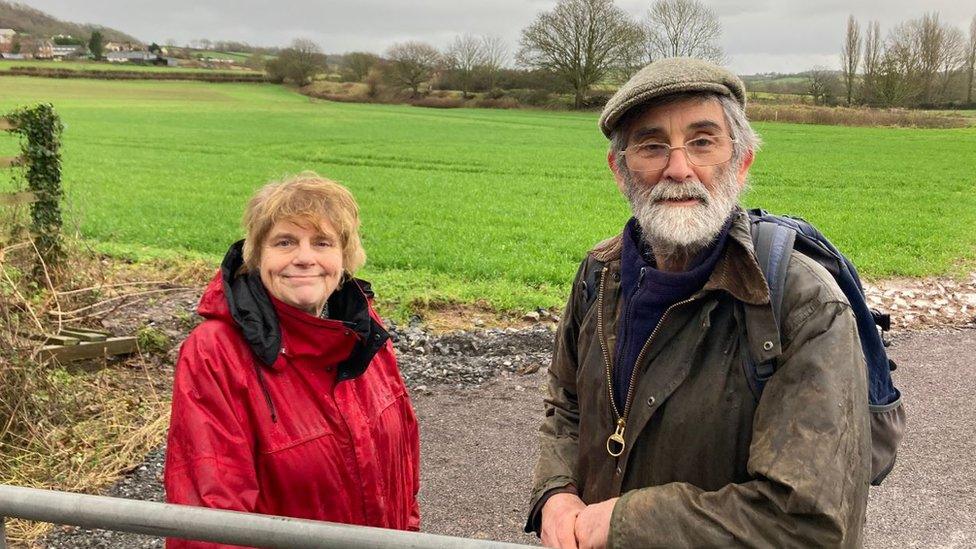 Mendip District Council Leader Ros Wyke And Strawberry Line Society Chairman Mick Fletcher