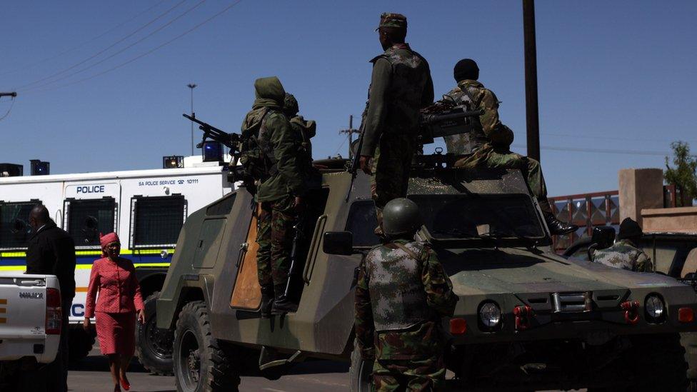 Soldiers in Maseru