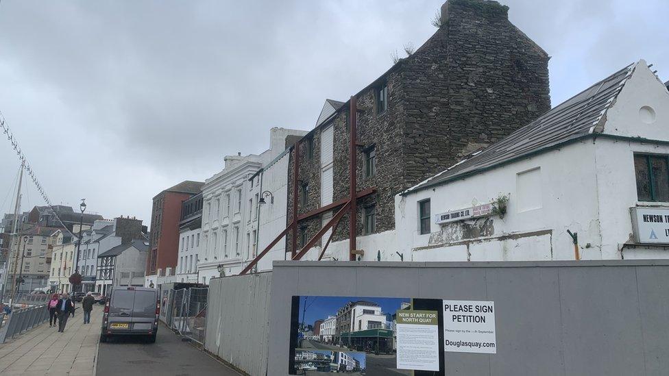 Former Newsons building, North Quay, Douglas Isle of Man