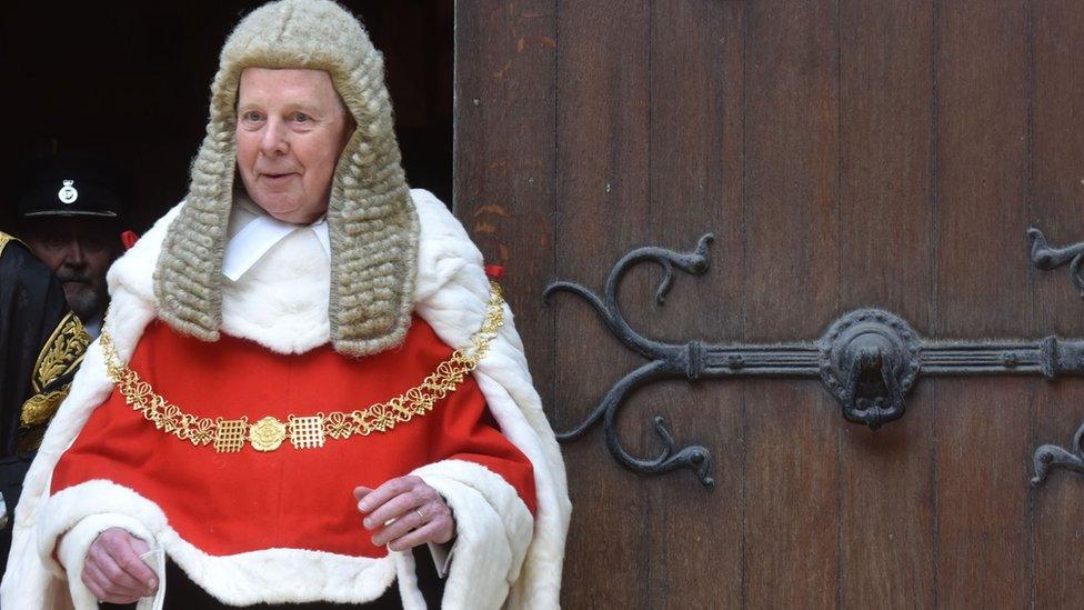 Lord Thomas as Lord Chief Justice of England and Wales in 2017