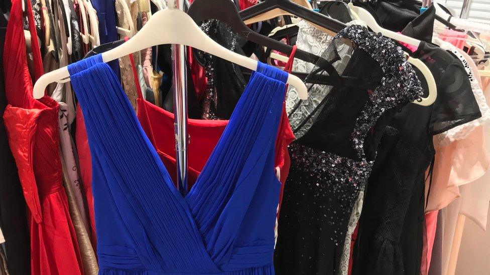 Free prom pop up shop helps teenagers facing hardship BBC News